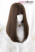 Lolita Long Straight Black Plum Basic Cap Wig