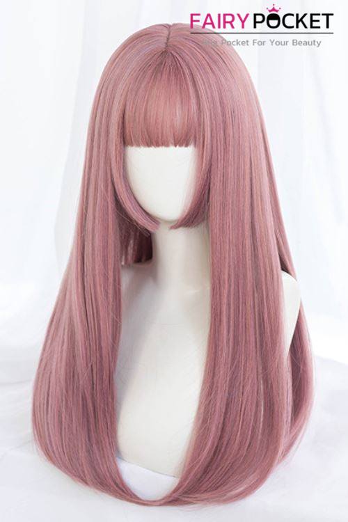 Lolita Long Straight Pink Basic Cap Wig
