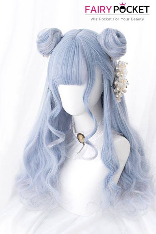 Lolita Long Wavy Baby Blue Basic Cap Wig