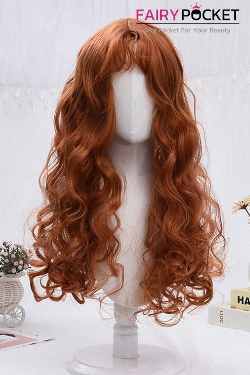 Lolita Long Wavy Burnt Orange Basic Cap Wig