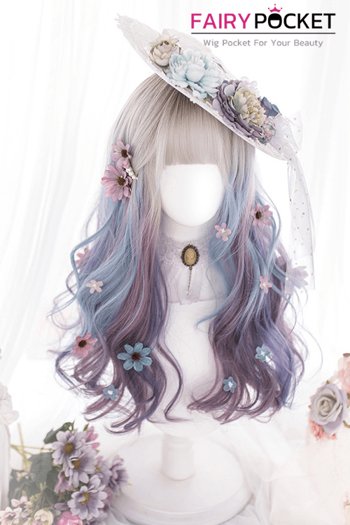 Lolita Long Wavy Fawn to Purple Ombre Basic Cap Wig