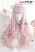 Lolita Long Wavy Sand to Electric Pink Ombre Basic Cap Wig