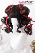 Lolita Medium Wavy Black Basic Cap Wig - B