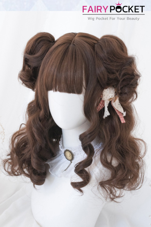 Lolita Medium Wavy Black Plum Basic Cap Wig