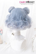 Lolita Short Wavy Baby Blue Basic Cap Wig