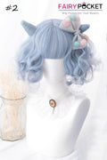 Lolita Short Wavy Baby Blue Basic Cap Wig