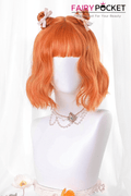 Short Wavy Burnt Orange Lolita Wig
