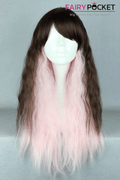 Lolita Black and Pink Long Wavy Basic Cap Wig