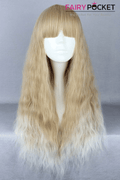 Lolita Blond and White Long Wavy Basic Cap Wig