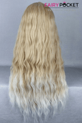Lolita Blond and White Long Wavy Basic Cap Wig