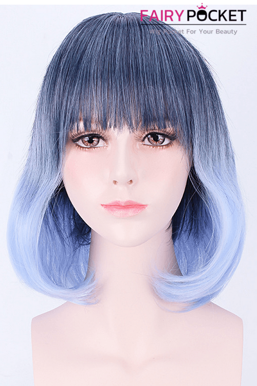 Lolita Blue Short Wavy Basic Cap Wig