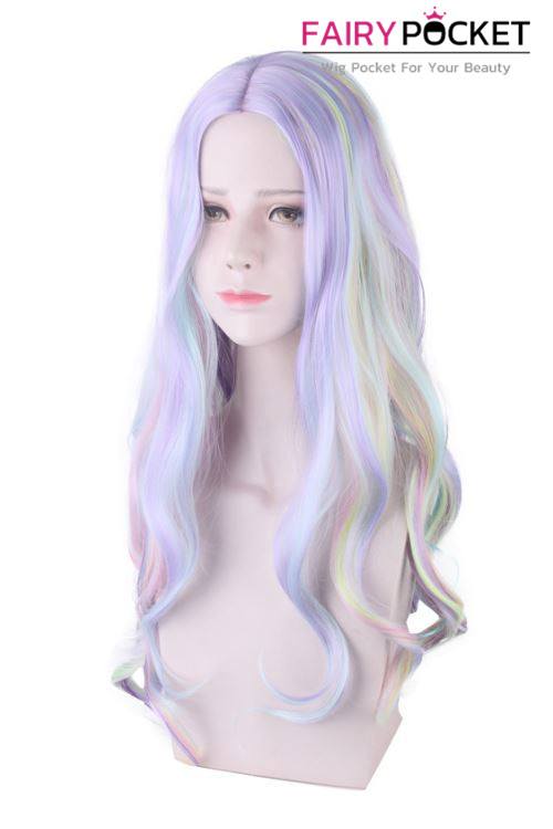Lolita Long Wavy Rainbow Basic Cap Wig