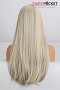 Long Straight Black to Blonde Ombre Lolita Wig