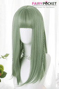 Long Straight Green Lolita Wig