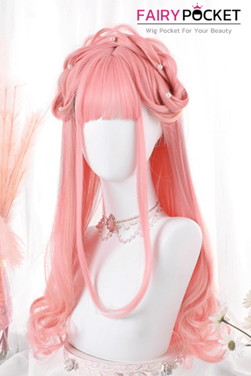 Long Straight Pink Lolita Wig