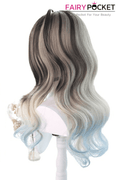 Long Wavy Brown to Blue Ombre Lolita Wig