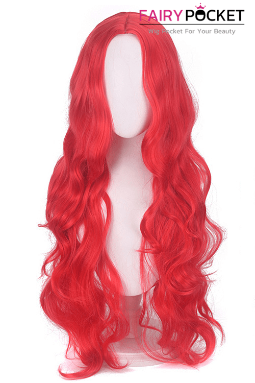 Long Wavy Calico Red Lolita Wig