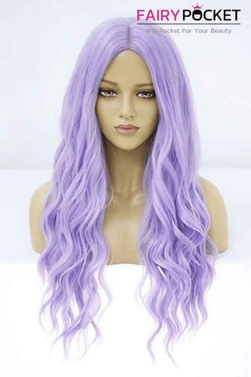 Long Wavy Purple Lolita Wig - B