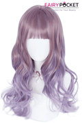 Long Wavy Purple Lolita Wig - C