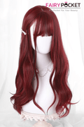 Long Wavy Tuscan Red Lolita Wig