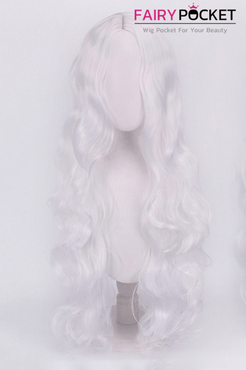 Long Wavy White Lolita Wig