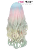 Long Wavy Rainbow Basic Cap Wig