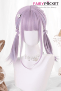 Medium Straight Purple Lolita Wig