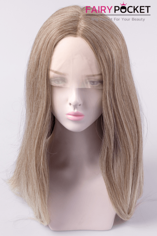 Mink Tan to Fawn Long Straight Lace Front Wig