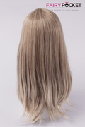 Mink Tan to Fawn Long Straight Lace Front Wig