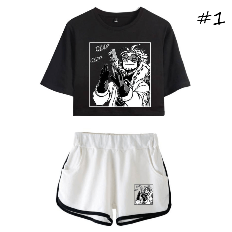 My Hero Academia T-Shirt and Shorts Suits (3 Colors) - D