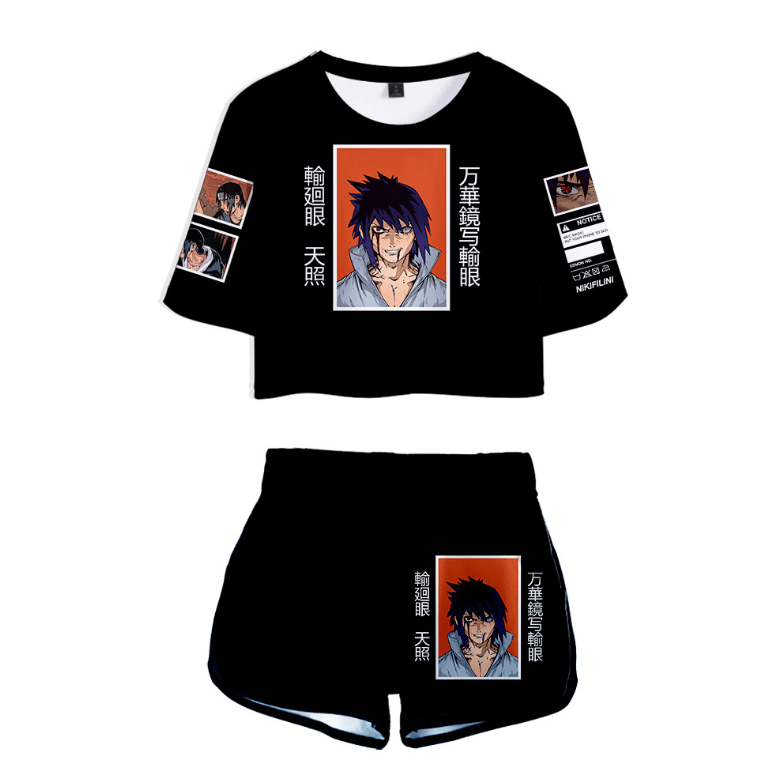 Naruto T-Shirt and Shorts Suits - B