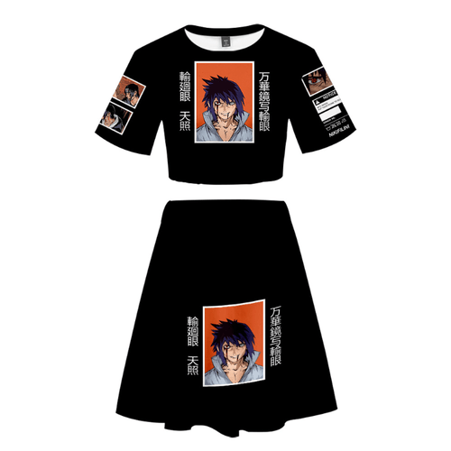 Naruto T-Shirt and Skirt Suits - B