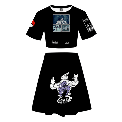 Naruto T-Shirt and Skirt Suits - D