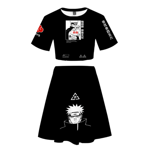 Naruto T-Shirt and Skirt Suits - G