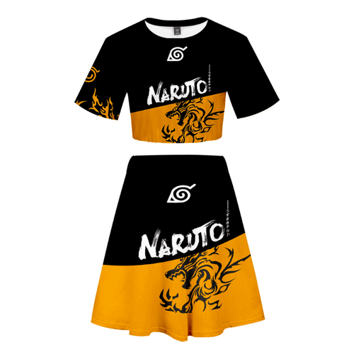 Naruto T-Shirt and Skirt Suits - N