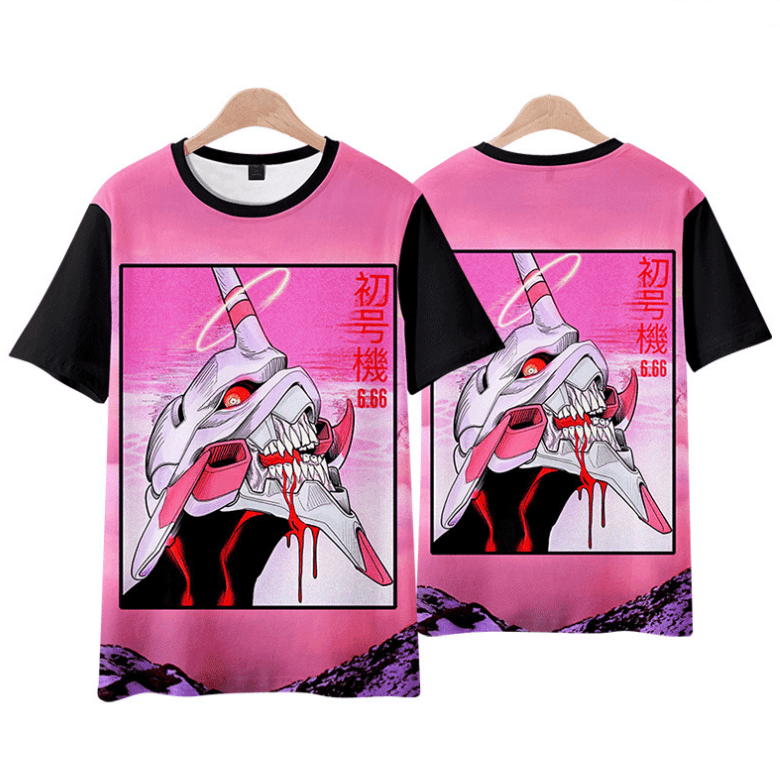 Neon Genesis Evangelion Anime T-Shirt - Q
