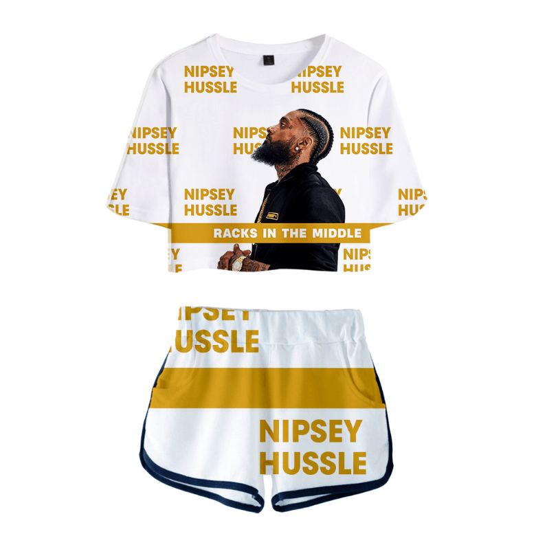 Nipsey Hussle T-Shirt and Shorts Suits - E