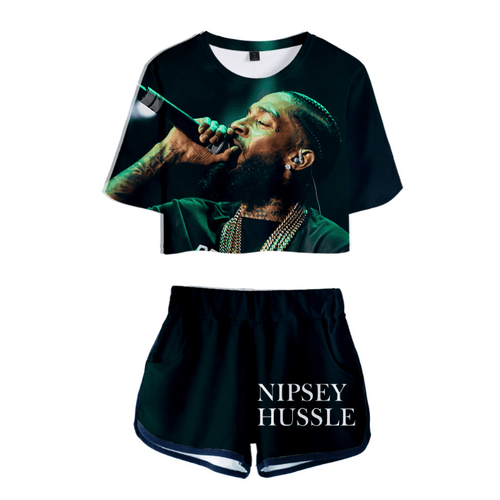 Nipsey Hussle T-Shirt and Shorts Suits - G