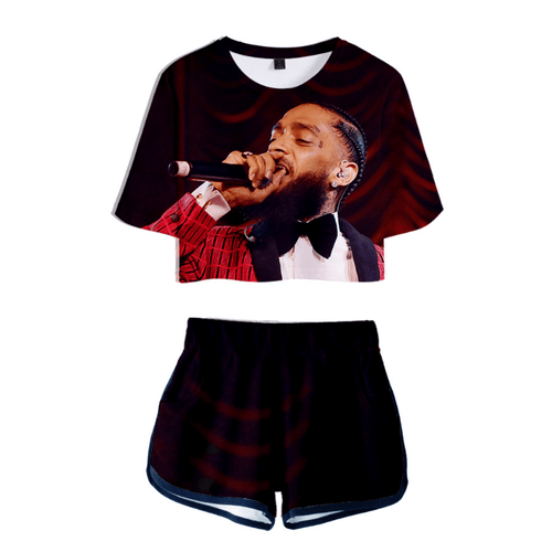 Nipsey Hussle T-Shirt and Shorts Suits - J