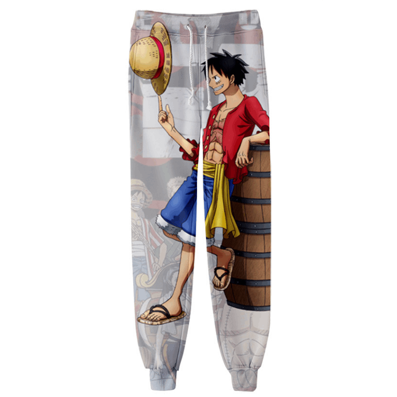 One Piece Anime Jogger Pants Men Women Trousers - C
