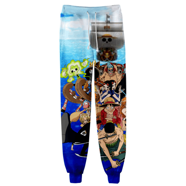 One Piece Anime Jogger Pants Men Women Trousers - J
