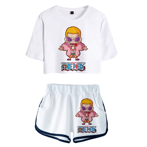 One Piece Anime T-Shirt and Shorts Suits