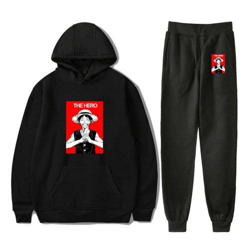 One Piece Hoodie and Trousers Suits (5 Colors) - C