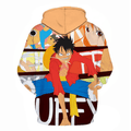 One Piece Monkey D Luffy Anime Hoodie - BH