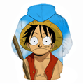 One Piece Monkey D Luffy Anime Hoodie - BJ