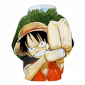 One Piece Monkey D Luffy Anime Hoodie - BK