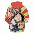 One Piece Monkey D Luffy Anime Hoodie - N