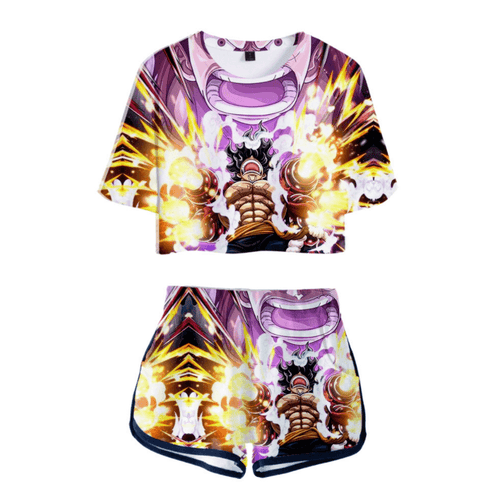 One Piece T-Shirt and Shorts Suits - AL