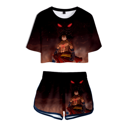 One Piece T-Shirt and Shorts Suits - AN