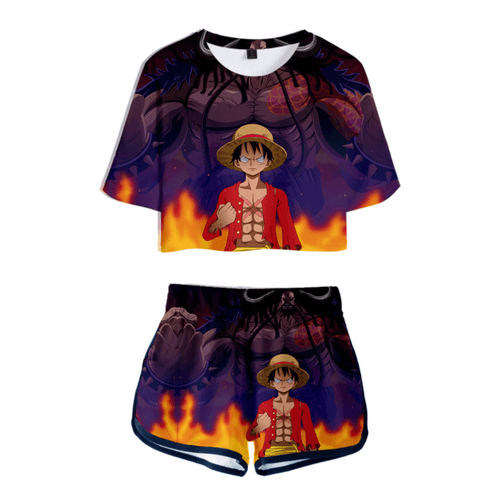 One Piece T-Shirt and Shorts Suits - AP